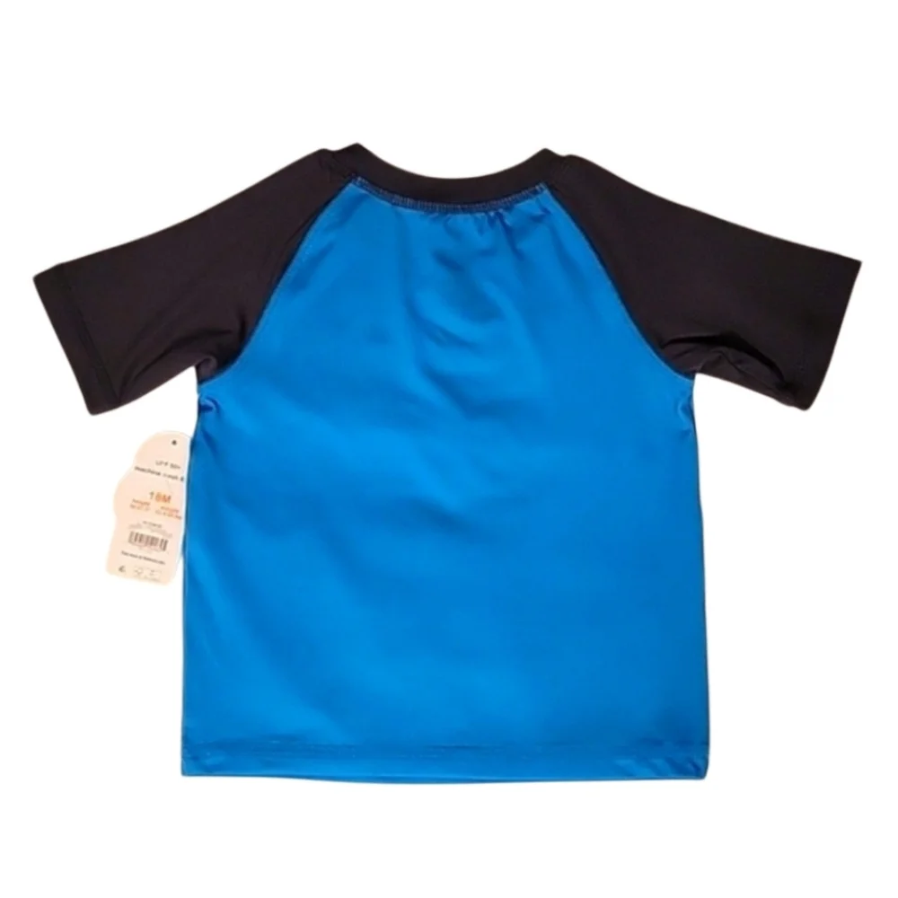 NEW Toddler Boy 2-Piece Rashguard & Matching Dinosaur Shorts Swim Set